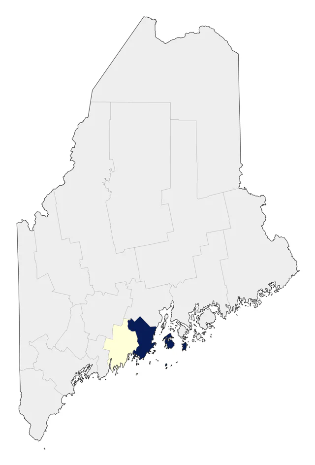 Lazuli Bunting county map