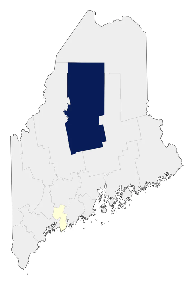 Lesser Goldfinch county map