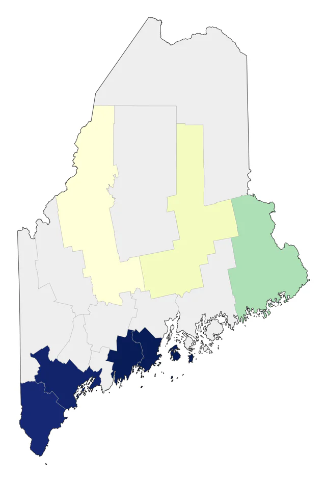 Loggerhead Shrike county map