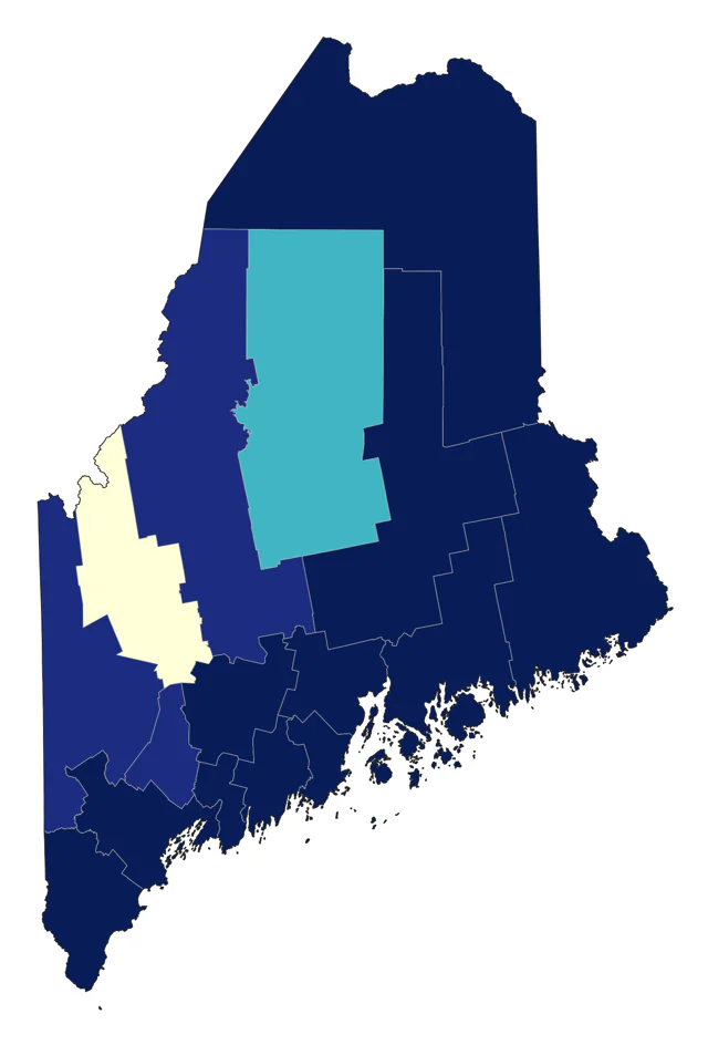 Long-tailed Duck county map
