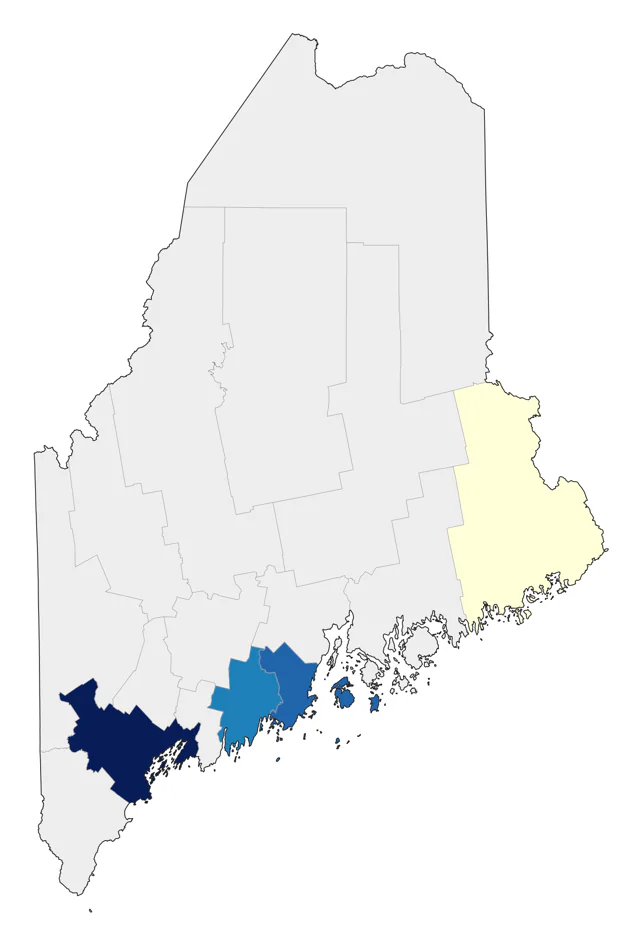 MacGillivray's Warbler county map