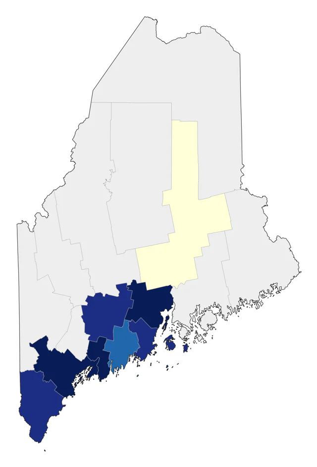Mute Swan county map