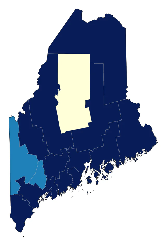 Northern Pintail county map