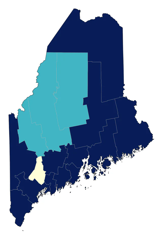 Northern Shrike county map