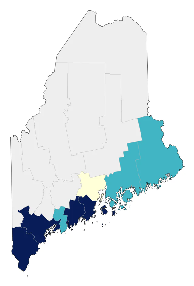 Parasitic Jaeger county map