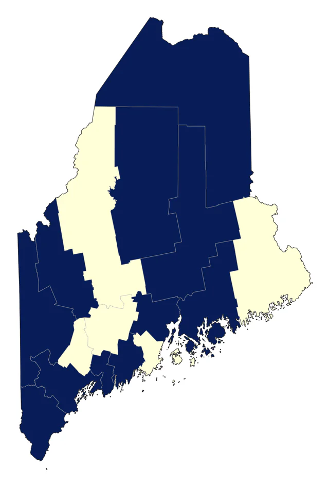 Philadelphia Vireo county map
