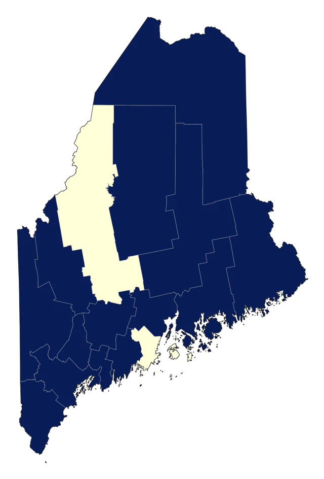 Pied-billed Grebe county map