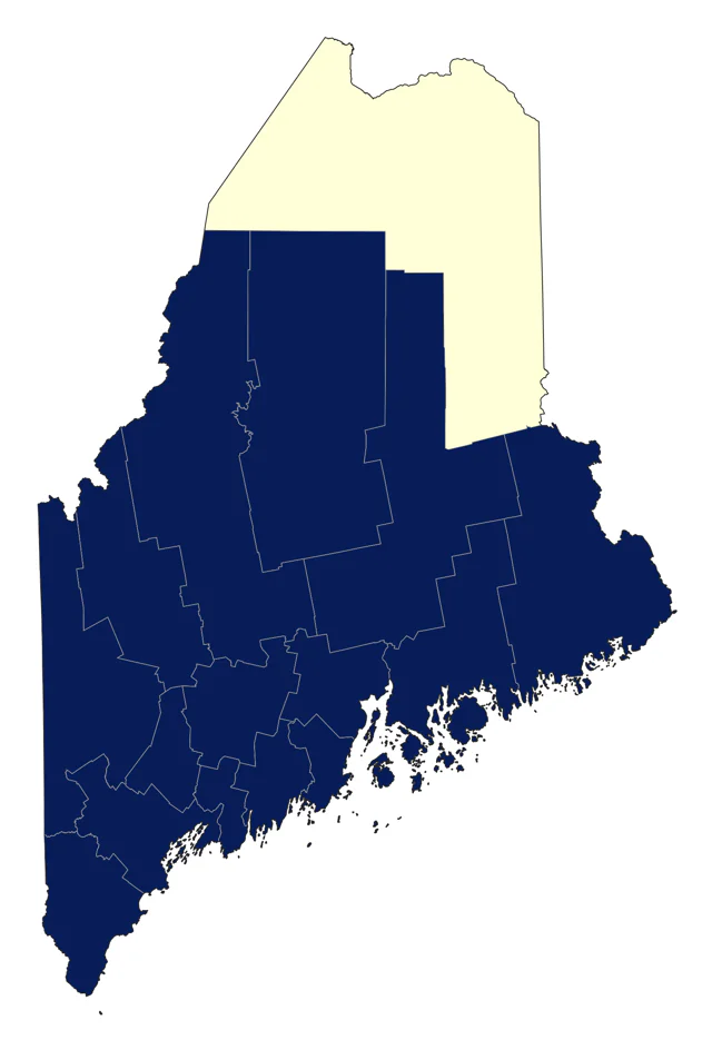 Red-shouldered Hawk county map