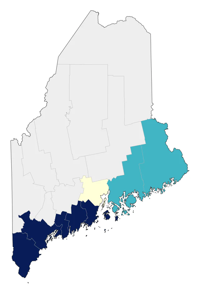 Roseate Tern county map
