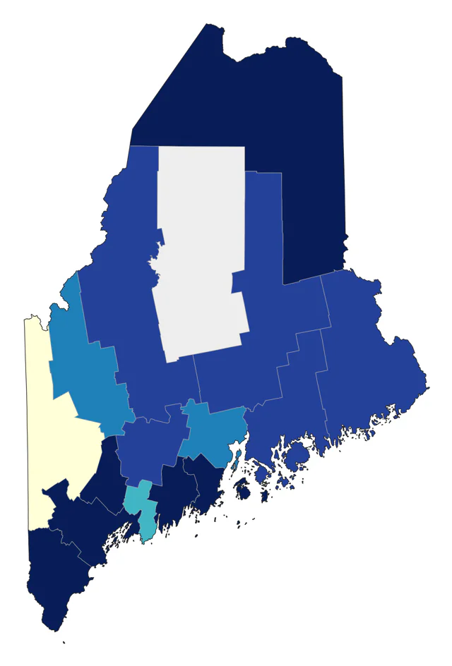 Ruddy Duck county map