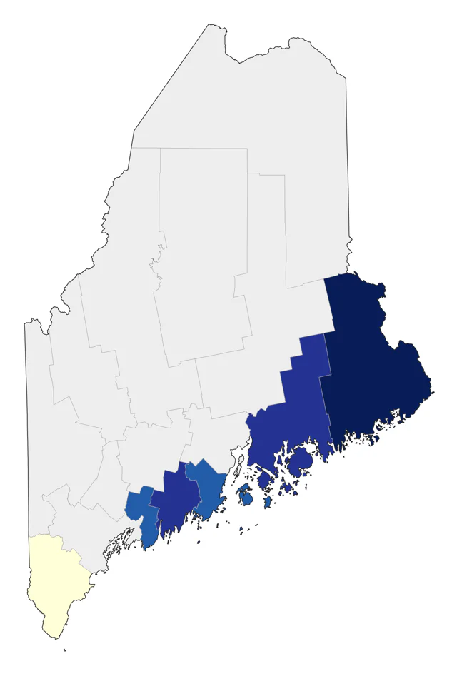 South Polar Skua county map