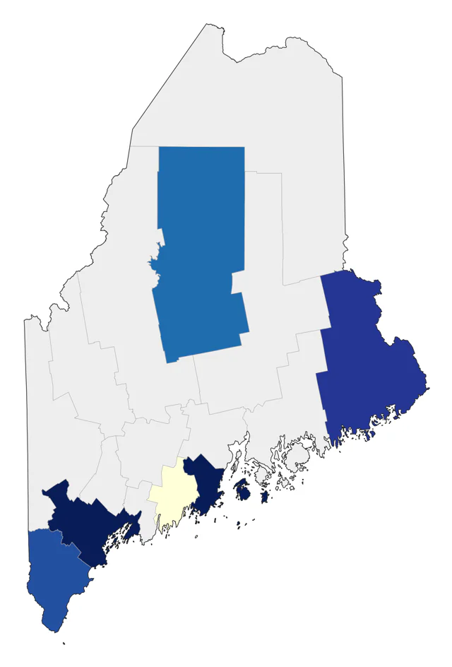 Swallow-tailed Kite county map