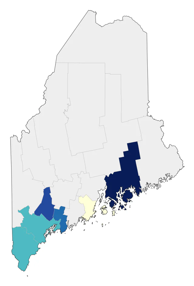 Tufted Duck county map