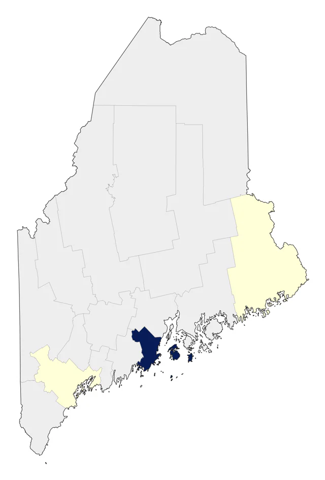 Tufted Puffin county map