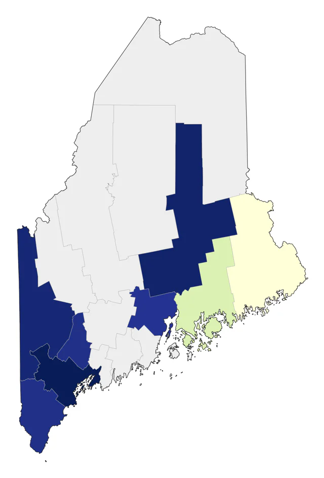 Tundra Swan county map