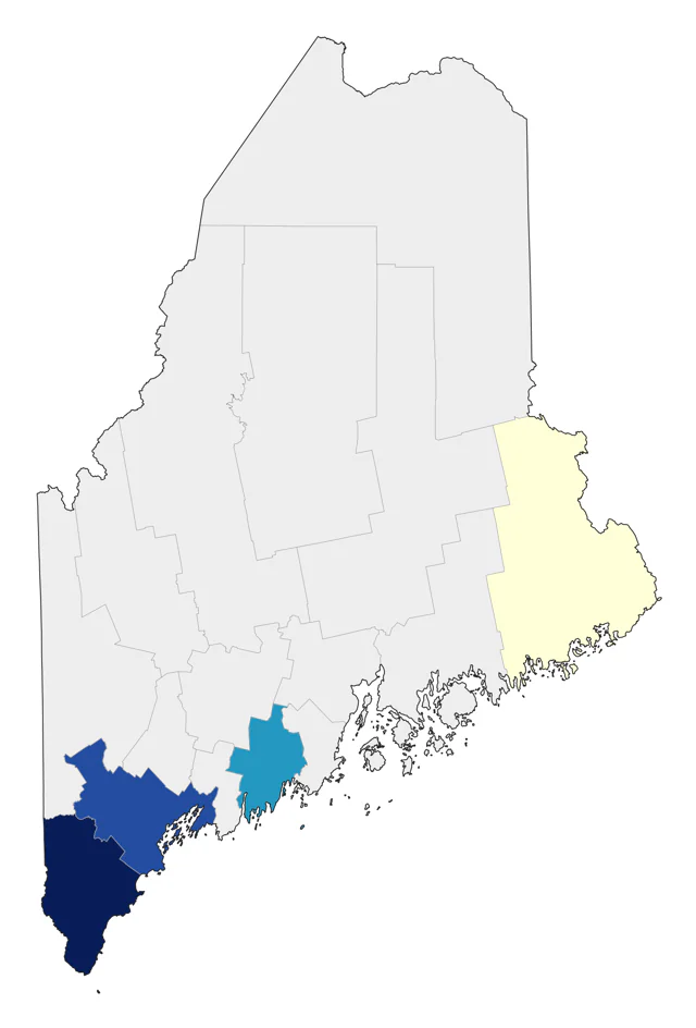 Western Wood-Pewee county map