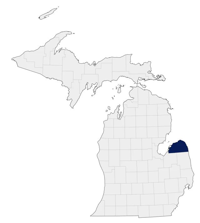 American Flamingo county map