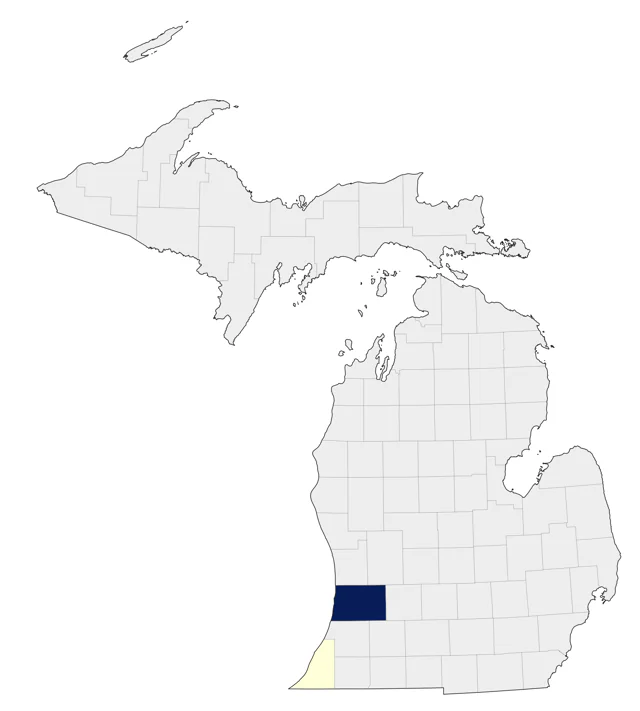 Band-tailed Pigeon county map