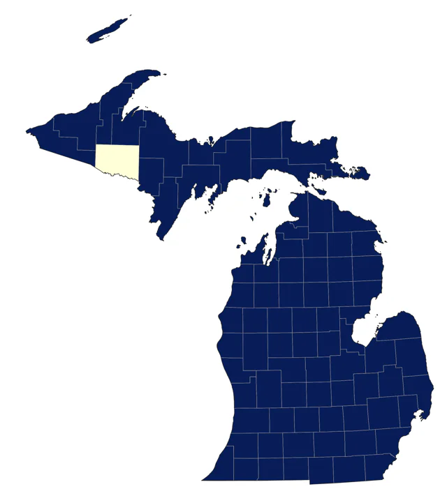 Bank Swallow county map