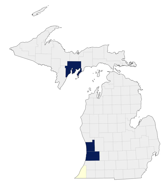 Barnacle Goose county map
