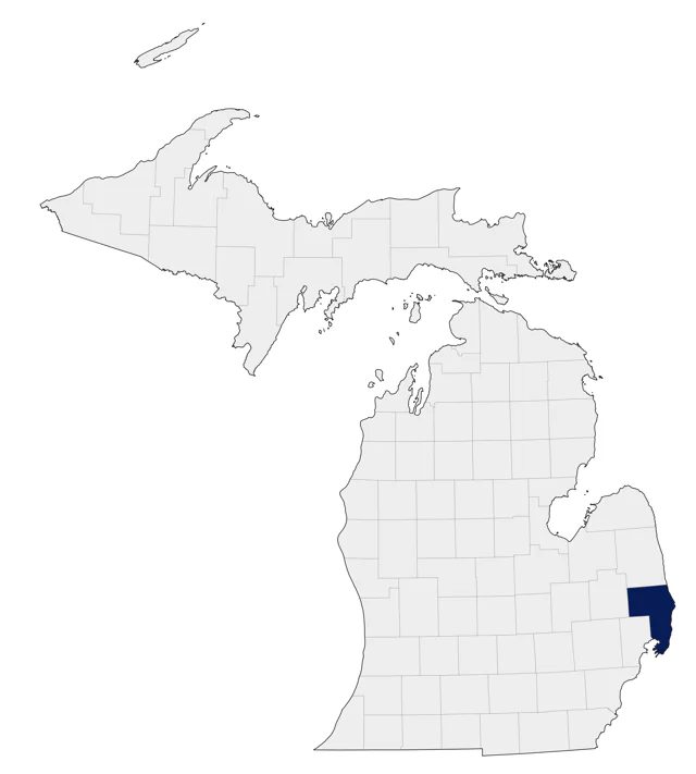 Black Skimmer county map