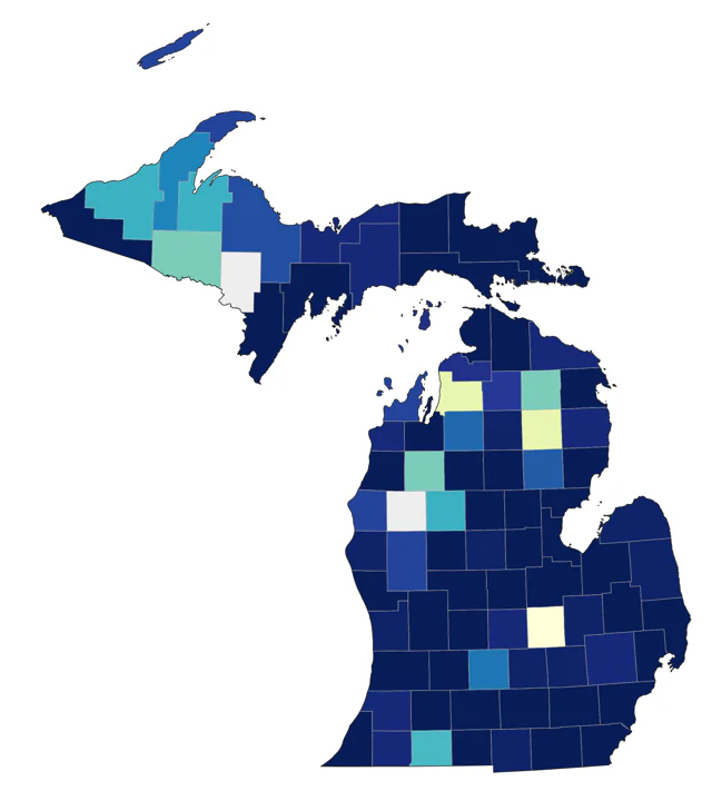 Black Tern county map