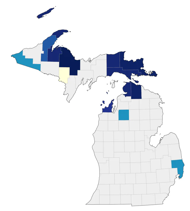 Boreal Owl county map