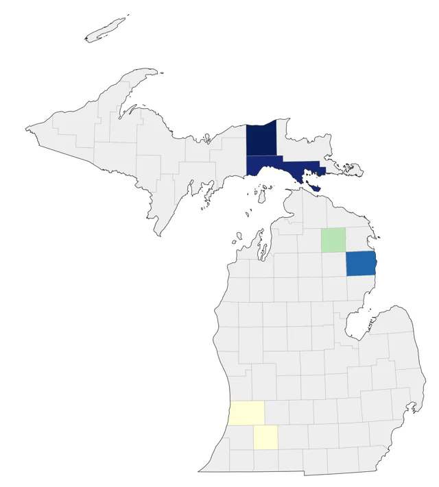 Brambling county map