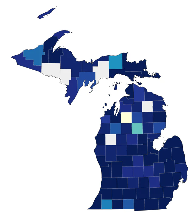 Cackling Goose county map