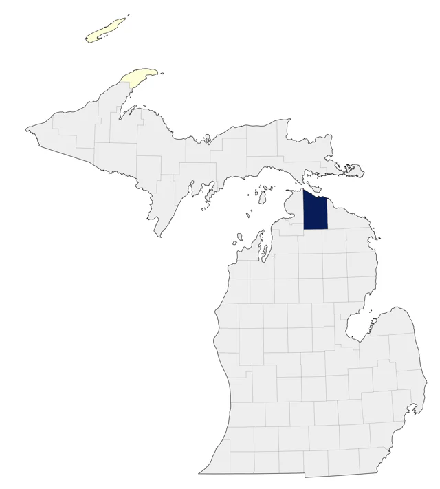 Cassin's Finch county map