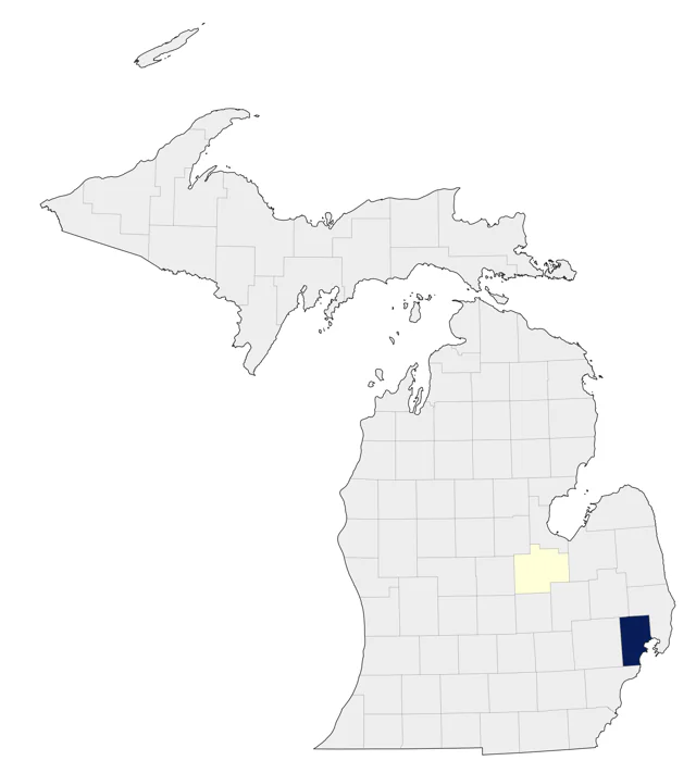 Cockatiel county map