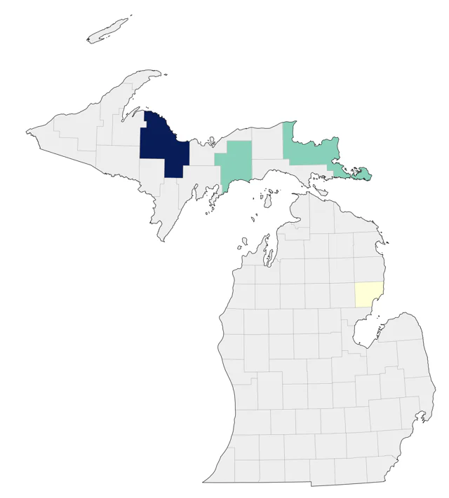 Common Ground Dove county map