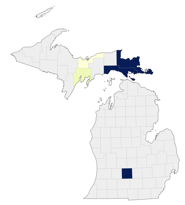 Crested Caracara county map