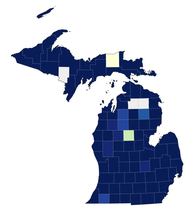 Dunlin county map