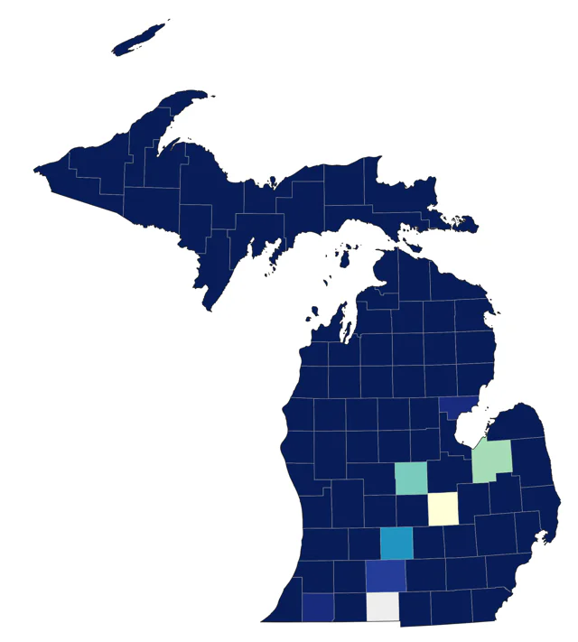 Eastern Whip-poor-will county map