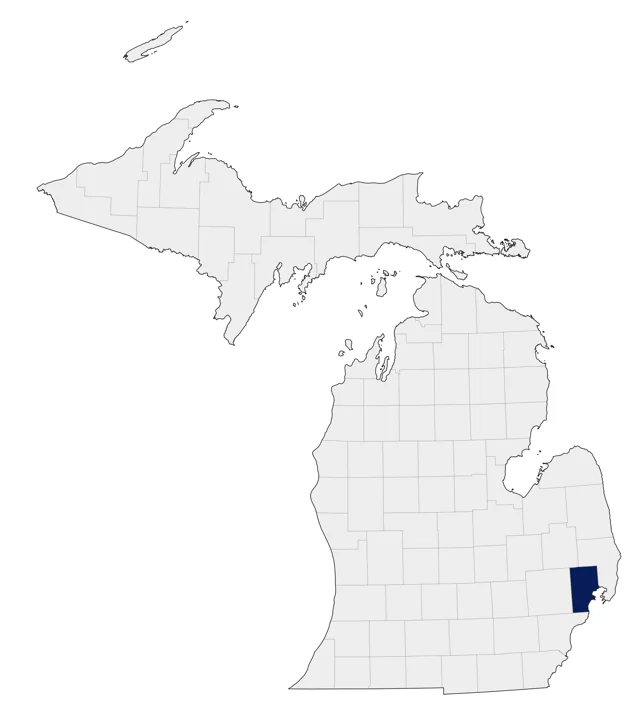 Heermann's Gull county map