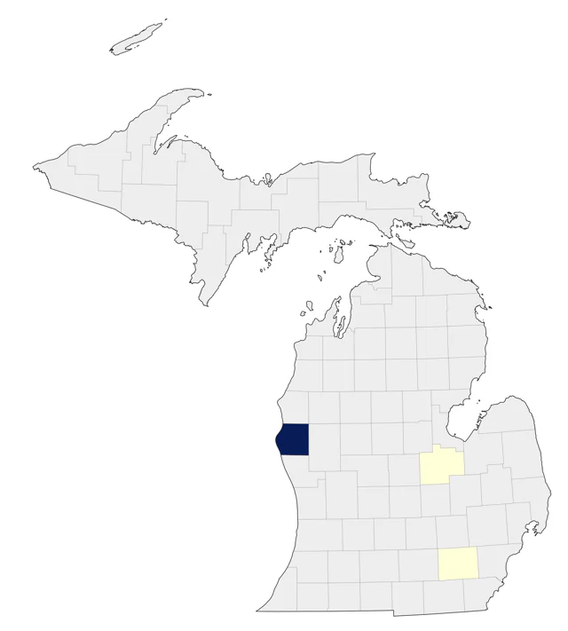 Hooded Oriole county map
