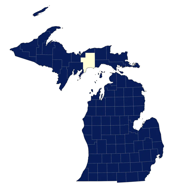 House Sparrow county map