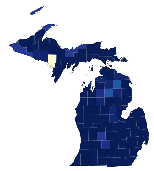 Marsh Wren county map