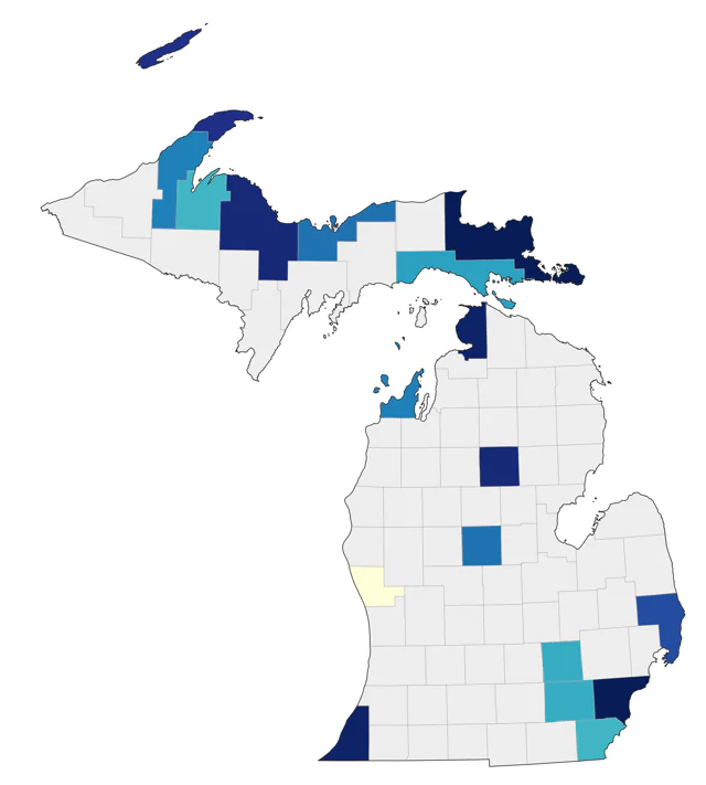 Pacific Loon county map