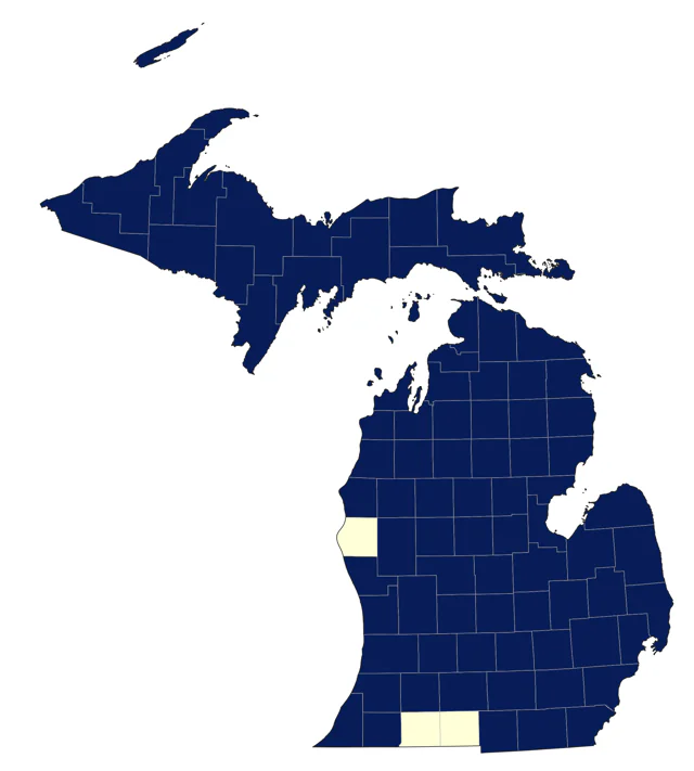 Pine Siskin county map