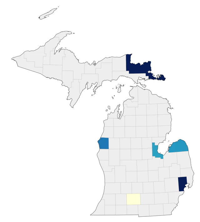 Prairie Falcon county map