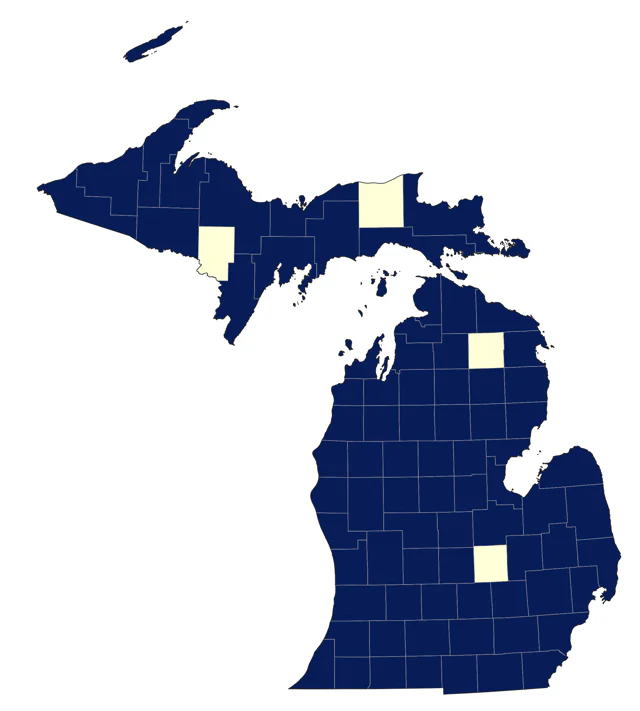 Rough-legged Hawk county map