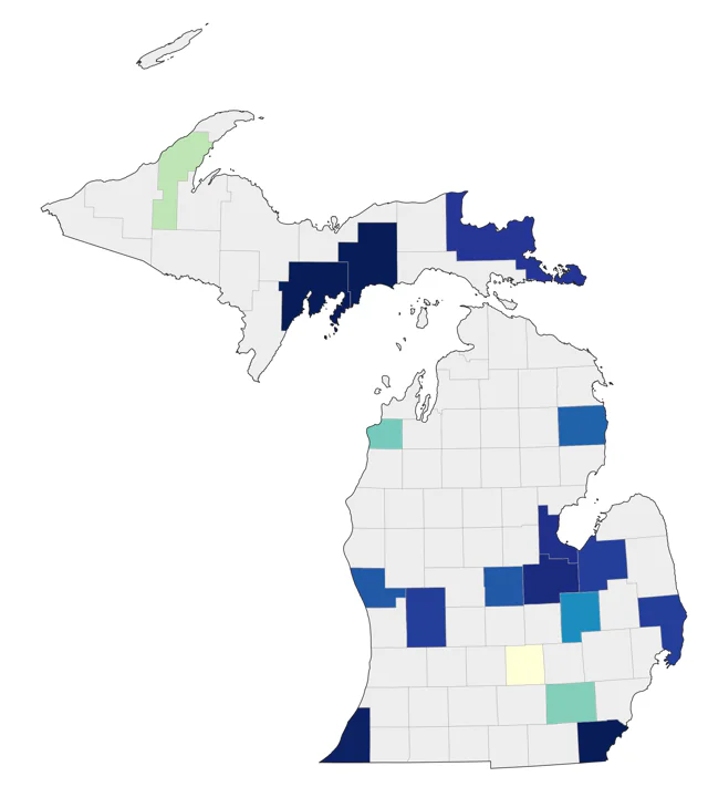 Ruff county map