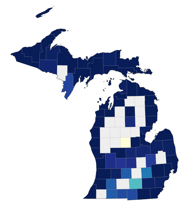 Sanderling county map