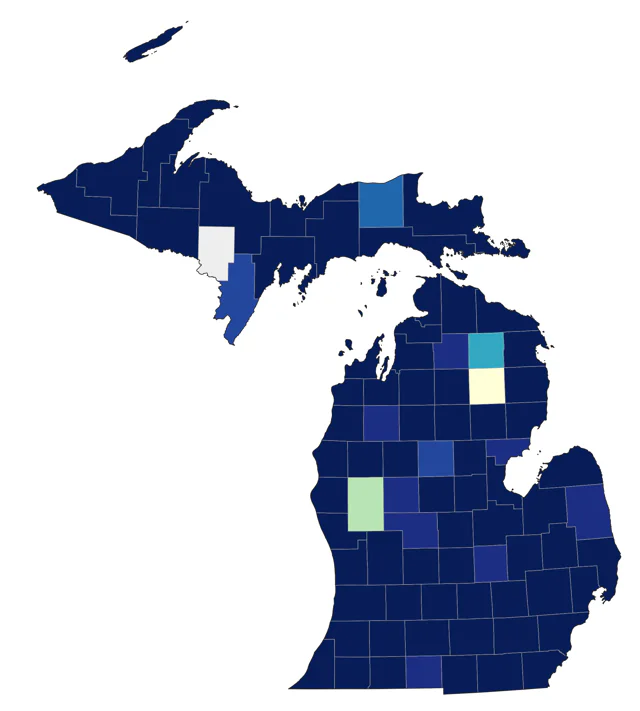 Semipalmated Plover county map