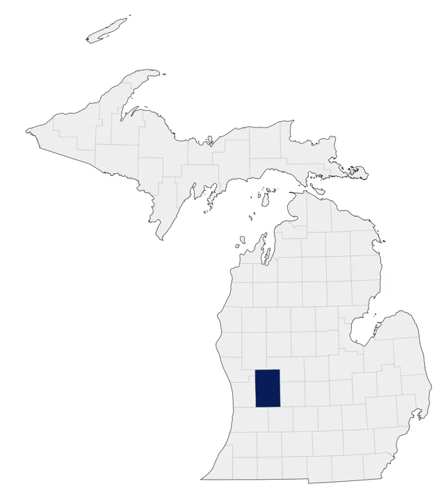 Silver Pheasant county map