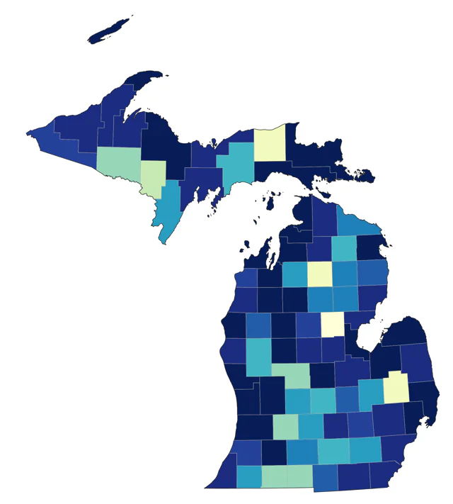 Snowy Owl county map