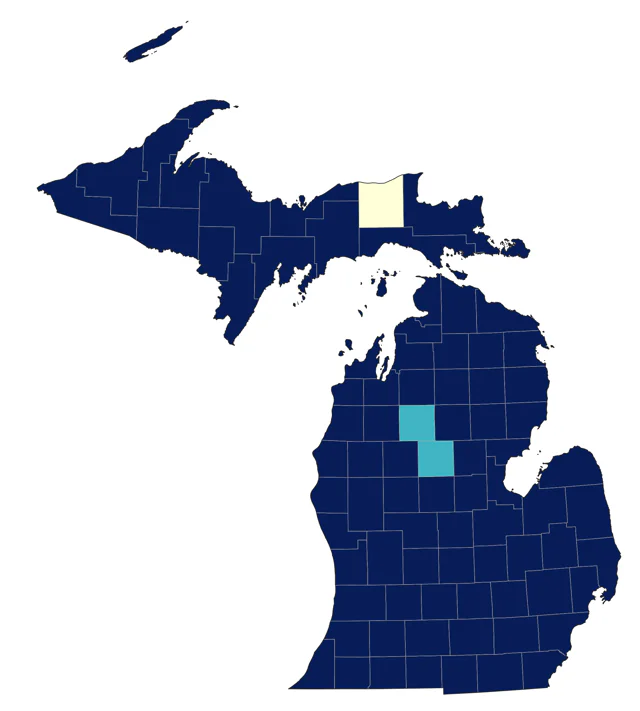 Solitary Sandpiper county map
