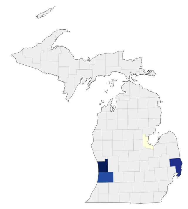 Tufted Duck county map